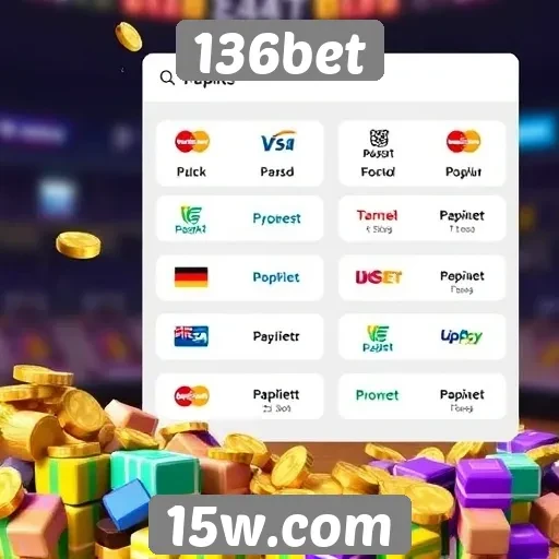 Opções de pagamento aceitas no 136bet